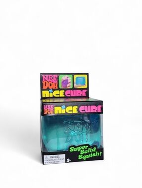 NEW Needoh Nice Cube Blue Viral Squishy